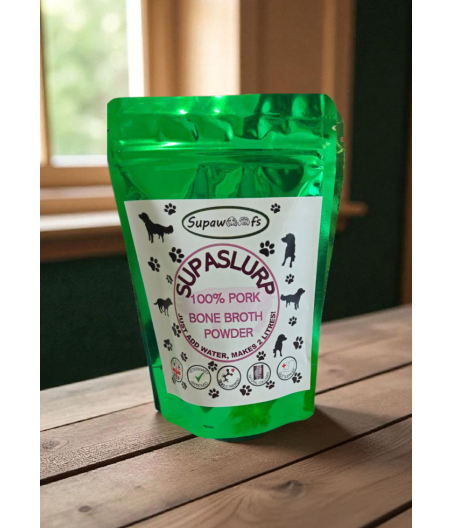 SupaSlurp Pork Bone Broth – Natural Dog Supplement with Collagen & Minerals