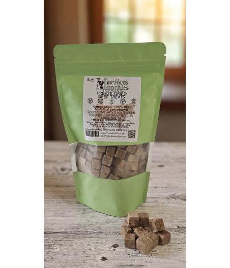 100% Freeze Dried Beef Training Treats 50g