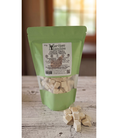 100% Freeze Dried Chicken Training Treats 50g
